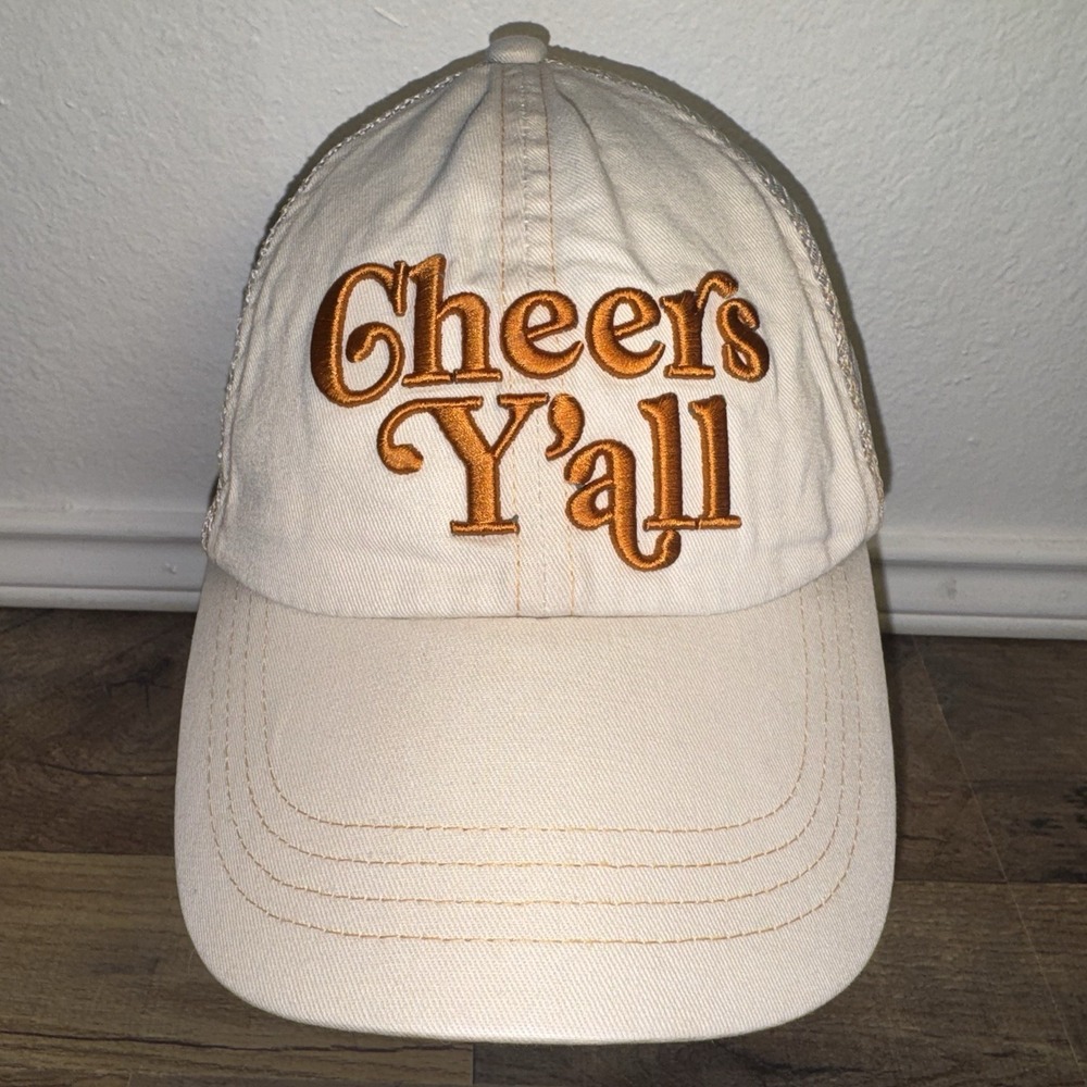 Idyllwind By Miranda Lambert Snapback Trucker Hat Cap‎ Beige Cheers Yall